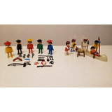 Lote Playmobil Retro Indios Cowboy Con Accesorios 