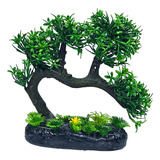 Planta Bonsai Artificial Decoração De Aquários Maquetes G