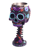 Calavera Copa De Vino Retro Personalidad Resina Cabeza De