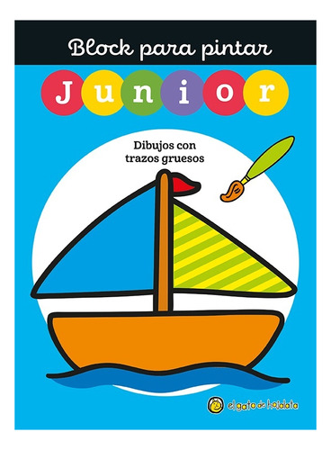 Block Para Pintar Junior 4 - Barco - El Gato De Hojalata