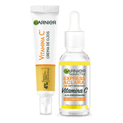 Pack Garnier Express Aclara Sérum 30ml +crema De Ojos Anti-o | Envío gratis