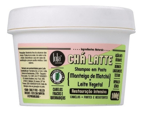 Lola Chá Latte Manteiga De Matchá + Leite Vegetal - 100g