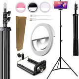 Kit Youtuber Tripé Para Câmera Celular Pedestal Ring Light