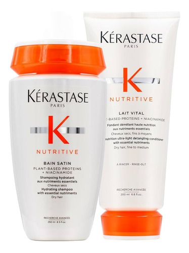 Kerastase Kit Nutritive Satin 1 250ml + Lait Vital 200ml