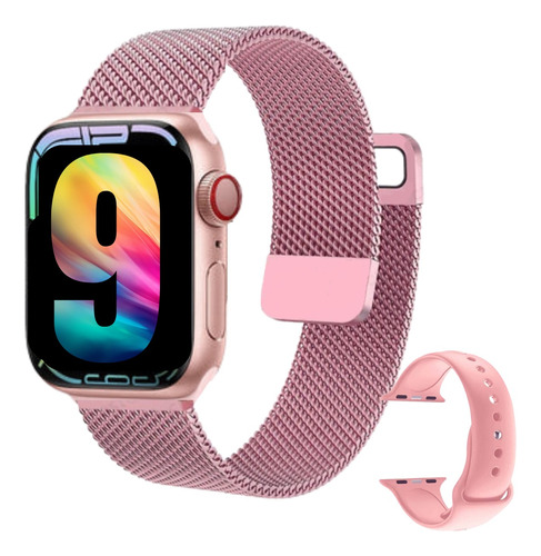 Smartwatch Digital Mulher Serie Compativel iPhone 14 Pro Max