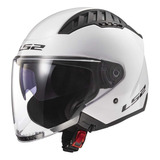 Ls2 Helmets Copter - Casco Abierto (blanco Brillante, Talla