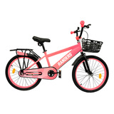 Bicicleta Infantil Rosa Con Canasto Randers Rodado 20