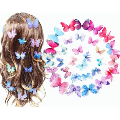 Mezcla De Pinzas Mariposa Y Moño Para Niñas, Clips De Colore