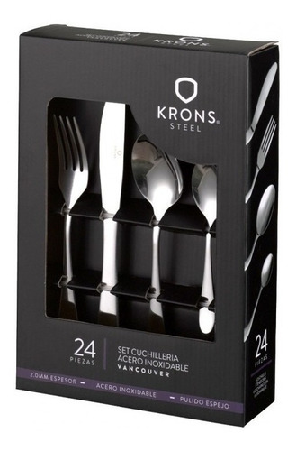 Set Cubiertos 24 Piezas Vancouver Krons Cocina