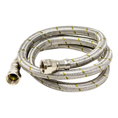 Manguera Gas Flexible Aluminio 3\u002F8 X 3\u002F8 Flear Dica Color Plateado | MercadoLibre