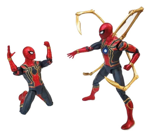 Marvel Iron Spiderman Modelo Electron Glow 17cm