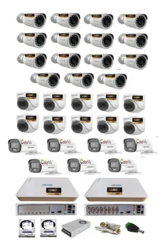 Kit 02 Dvrs 16 Ch Hilook Ful / 32 Cameras/ 02 Hds De 4teras.