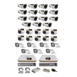 Kit 02 Dvrs 16 Ch Hilook Ful / 32 Cameras/ 02 Hds De 4teras.