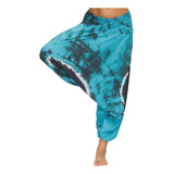 Pantalones Deportivos De Yoga Con Estampado Anudado Para Muj