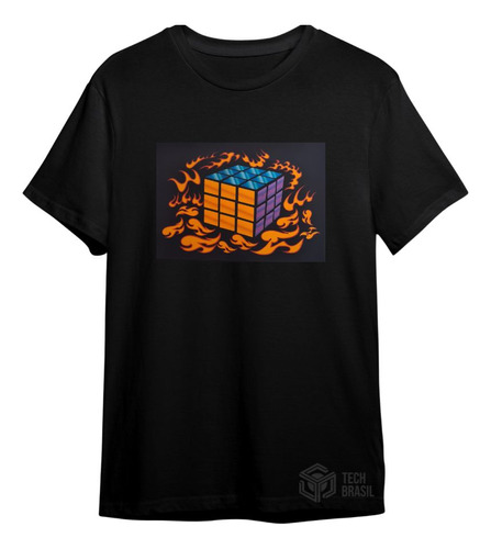 Camiseta Led Eletrônica Camisa Luminosa 16 - Cubo Mágico