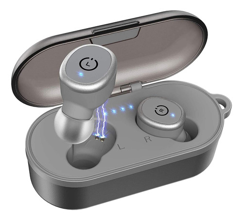 Auriculares Earbud Tozo T10 Con Estuche De Carga Gray