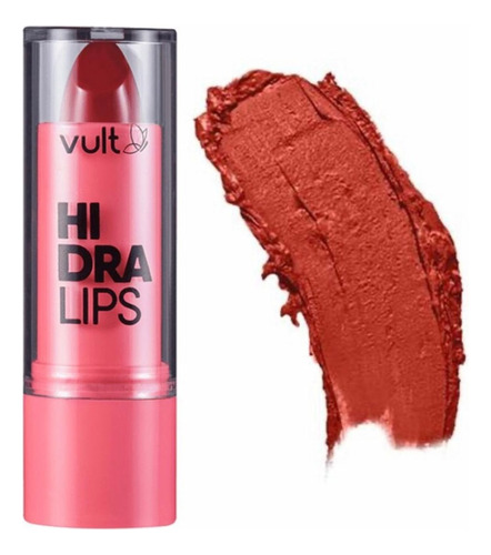 Batom Hidra Lips Vult Cor Vinho Rosado Cremoso - 3,6g 