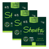 Kit 3 Adoçante Stevia Diatético Vegano 50 Sache Stevita 70mg