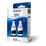 Kit 2 Tintas Preta Epson 664 L475 L495 L555 L565 L575 L1300