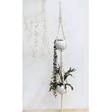 Doble Colgante Para Plantas - Macetas / Percha Boho Macramé