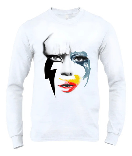 Lady Gaga Playera Manga Larga Gaga Evolution Fame Artpop