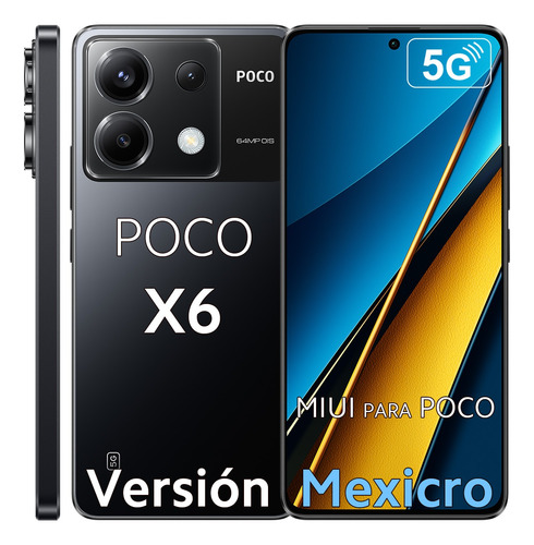 Xiaomi Poco X6 5g 256 Gb 12 Gb Snapdragon® 7s Gen 2 6,67 1.5k Dotdisplay Crystalres 5100mah Hdr Pro 120 Hz Cristal Corning® Gorilla® Victus 67w Craga