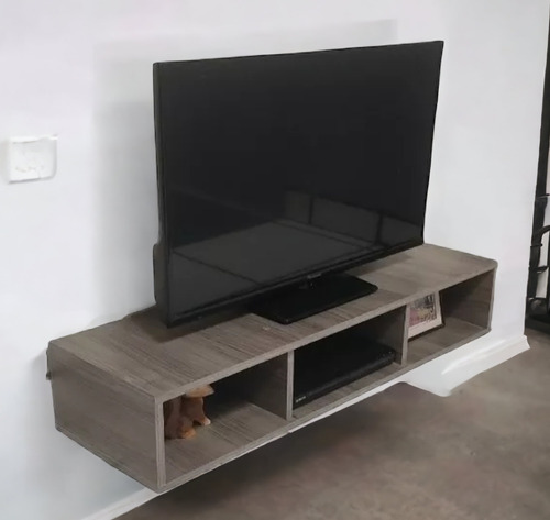 Mueble Mesa Para Tv Flotante 120 Cm Melamina