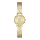 Reloj Dama Dkny Soho Ny2882 Color Plata De Acero Correa Dorado