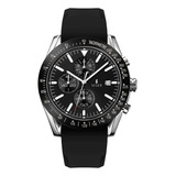 Reloj Hombre Seger 9253 Original Eeuu Elegante Sport Casual Color De La Malla Negro - Gris