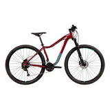 Bicicleta Mtb Caloi Atacama Feminina Aro 29 - 2021 Cor Vermelho Tamanho Do Quadro 17