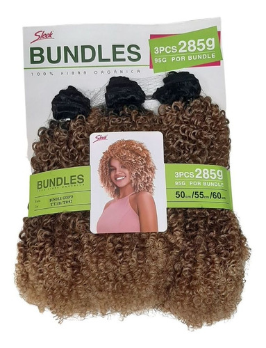 Cabelo Orgânico Cacheado Goivo Bundles Rebecca Sleek