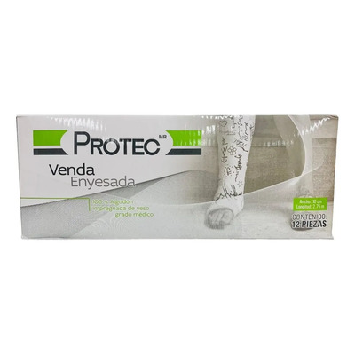 Venda Medicinal Protec de Yeso 10 cm Pack 12 Algodón Médico 2.75 m | Envío gratis