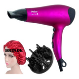 Secador De Cabelo Philco 2100w Difusor Cacho Touca Antifrizz