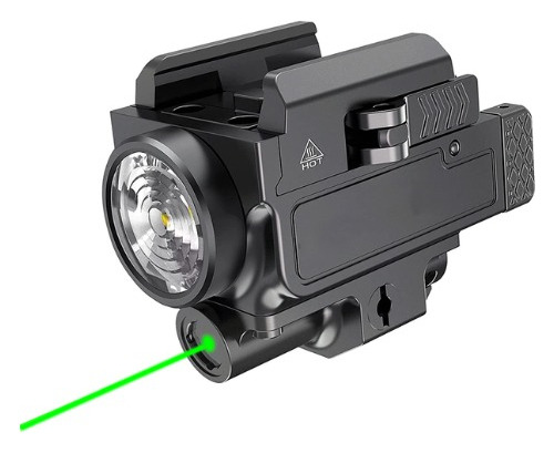 Lanterna 800 Lm Laser Verde Trilho 20mm Recarregável Airsson