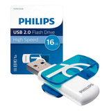 Pendrive Philips 16 Gb Usb 2.0 Vivid Blanco