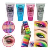 Torre Neon 6 Cores Carnaval + Glitter Gel Mega Metal Luisanc