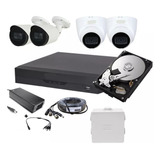 Kit Camaras De Seguridad 4 Camaras 4k Dvr 4ch 1tb Cctv Casa