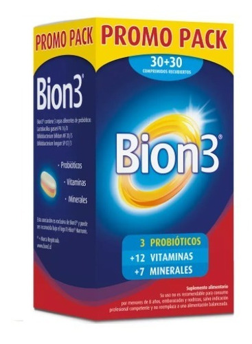 Bion-3 30 Comprimidos Recubiertos Pack 2 Unidades