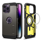 Funda Spigen Tough Armor Para iPhone 14 Pro - Gun Metal 