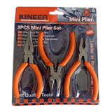 Kit 3 Herramientas Electrica Mini Alicates Pinzas Corta Frio