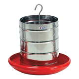 Comedouro Tubolar Para Aves 10kg Automático Galvanizado