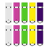 Pack 10 Usb 8gb Varios Colores