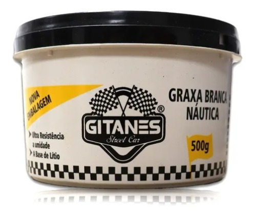 Graxa Branca P Náutica Motos E Automotiva 500g Antioxidante