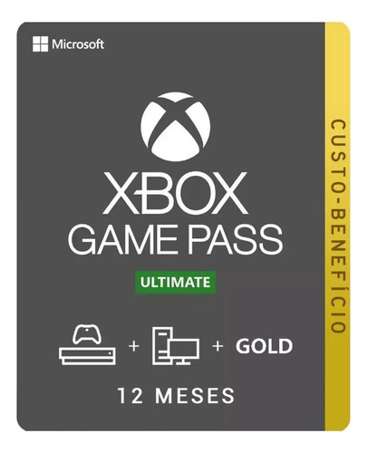 Xbox Game Pass Ultimate 12 Meses(leia O Anuncio)