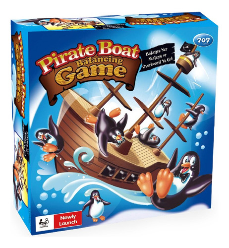 Juego De Mesa Balancing Game Barco De Pingüinos