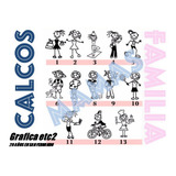 Calcos/stickers De La Familia- Nena Bebe Modelo 30