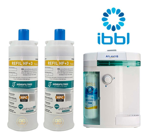 2 Refil Filtro Purificador De Água Compatível Com Ibbl Fr600