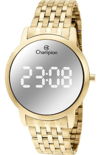 Relógio Feminino Champion Digital Dourado Ch48108g