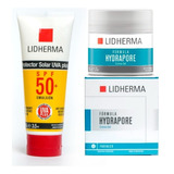 Kit Hydrapore Crema Gel + Protector Solar Fps 50  Lidherma