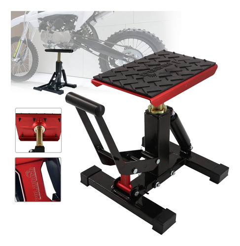 Elevador Vertical Para Motor De Motos Cap.540kg Rojo